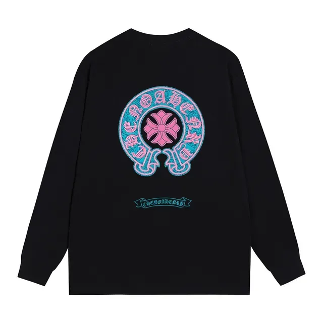 Chrome Hearts Circle Logo Embroidered Black Long-Sleeve T-Shirt 10