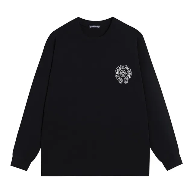 Chrome Hearts Circular Cross Logo Black Long-Sleeve T-Shirt 9