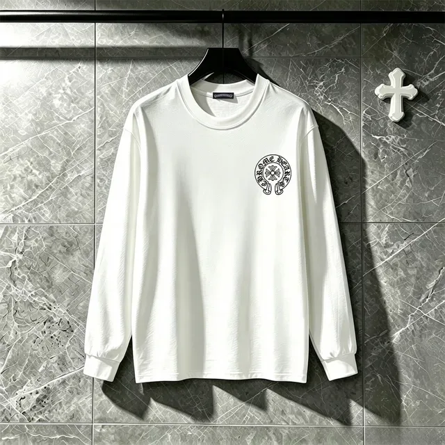Chrome Hearts Circular Cross Logo Black Long-Sleeve T-Shirt 10
