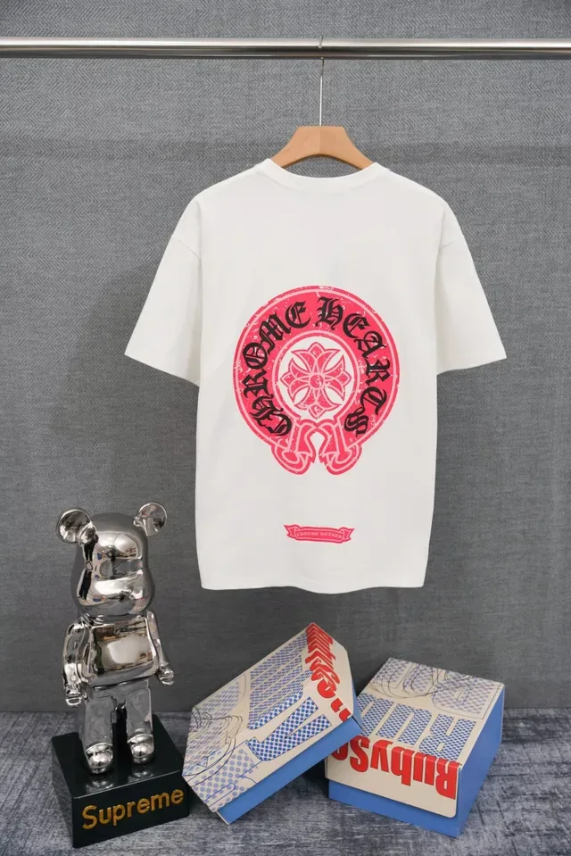 T-shirt blanc Chrome Hearts logo blason 4
