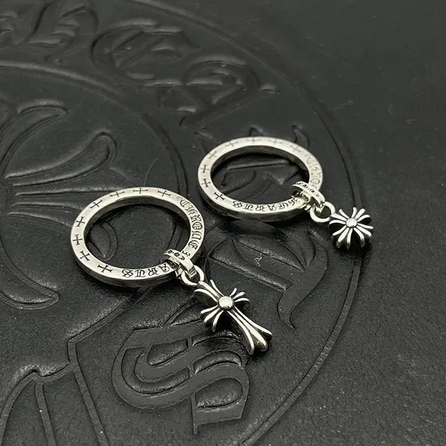 Chrome Hearts Cross and Floral Engraved Silver Rings 8