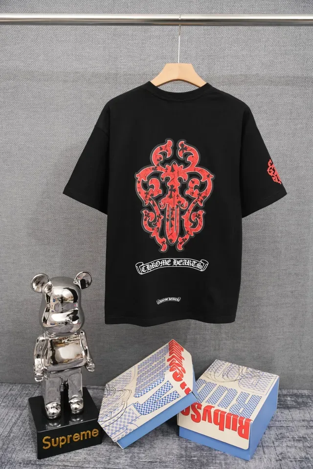 Chrome Hearts 十字架刺绣白色T恤 2
