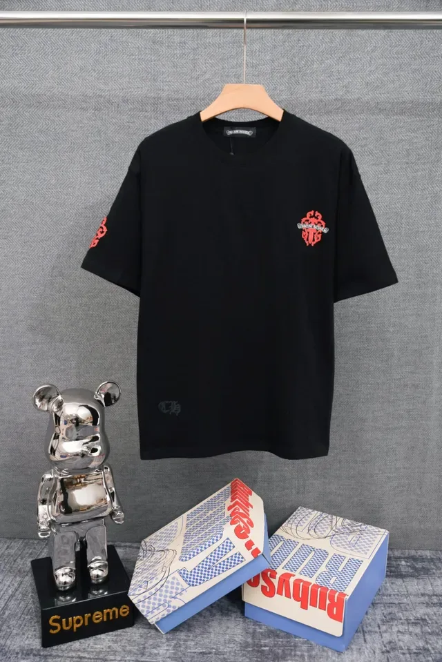 Chrome Hearts 十字架刺绣白色T恤 3