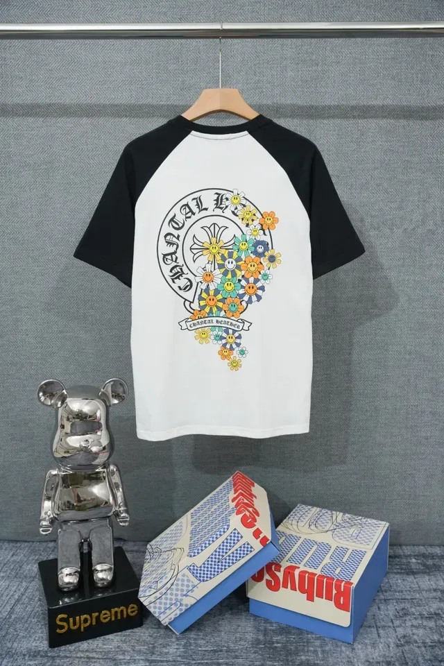 Chrome Hearts ক্রস গ্রাফিক র‍্যাগলান টি-শার্ট 2
