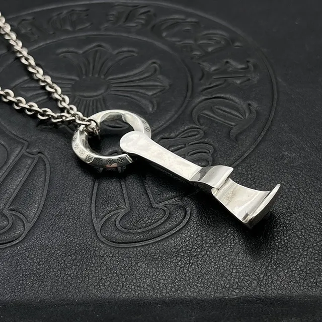 Chrome Hearts Pendentif Croix Collier Argent Poli 5