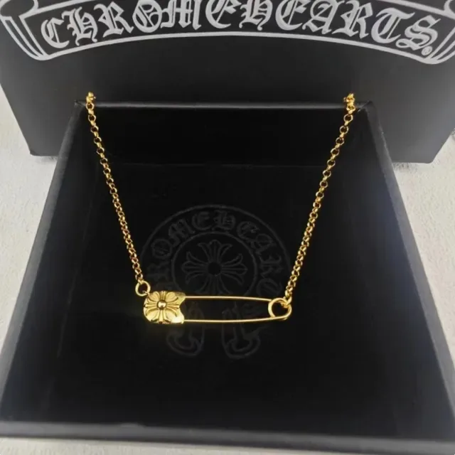 Chrome Hearts Floral Safety Pin Pendant Necklace 6