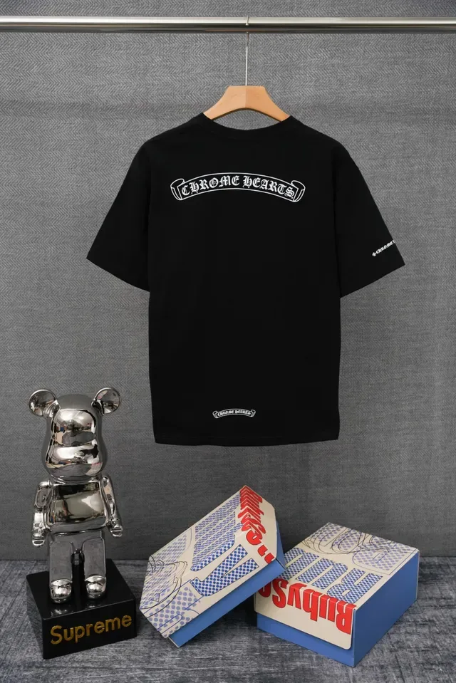 T-shirt à poche Chrome Hearts blanc brodé 2
