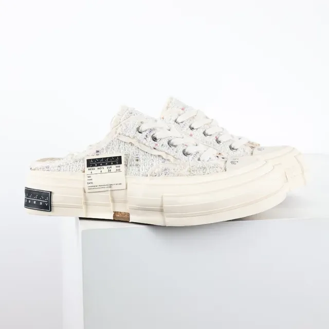 Converse Chuck Taylor All Star Deconstructed Tweed Platform Slip-On Lifestyle Sneakers 3