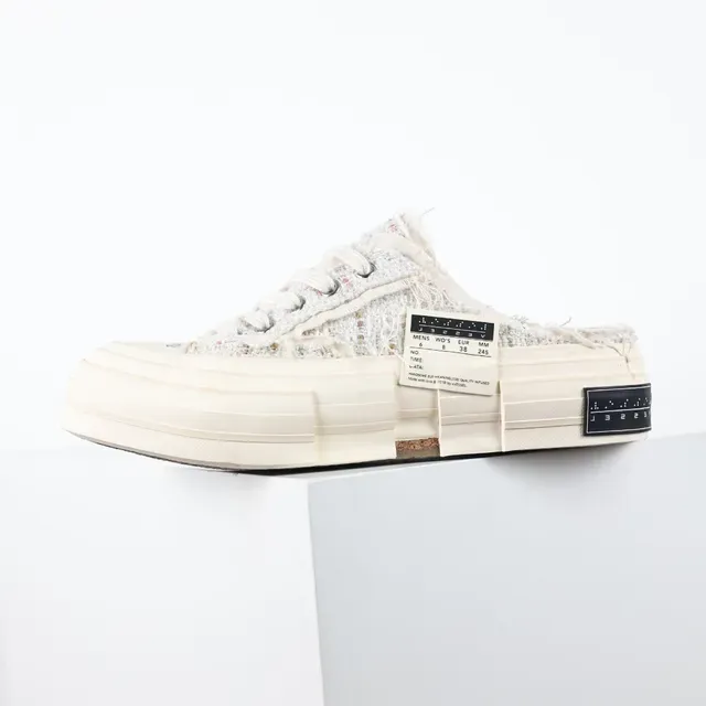 Converse Chuck Taylor All Star Deconstructed Tweed Platform Slip-On Lifestyle Sneakers 9