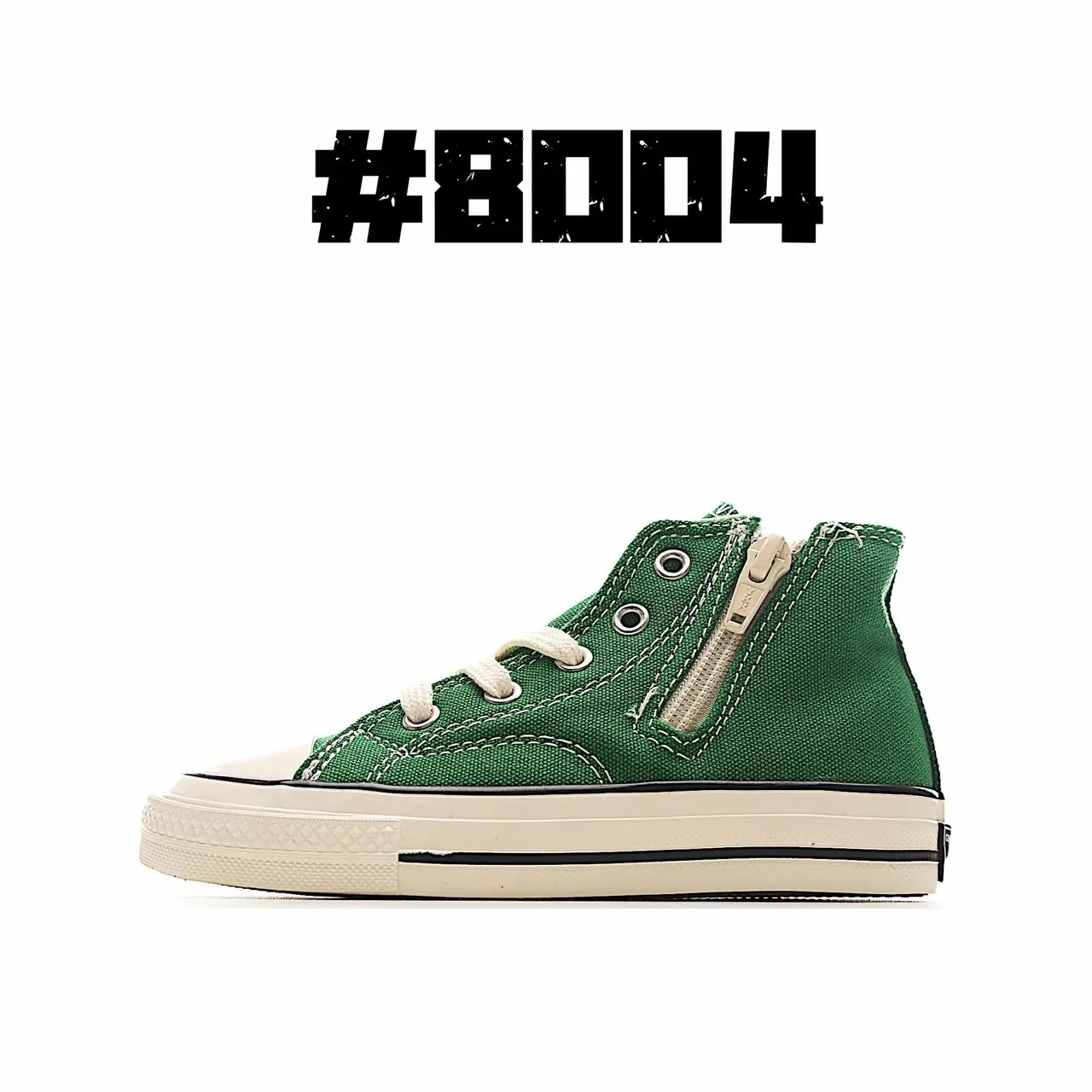 Converse Verde Bege Alto Lona Estilo De Vida Tênis 7