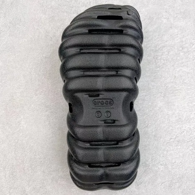 Crocs Echo Clog Negro Espuma Moldeada Mula 2