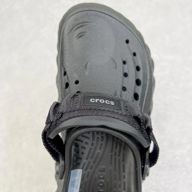 Crocs Echo Clog Negro Espuma Moldeada Mula 7