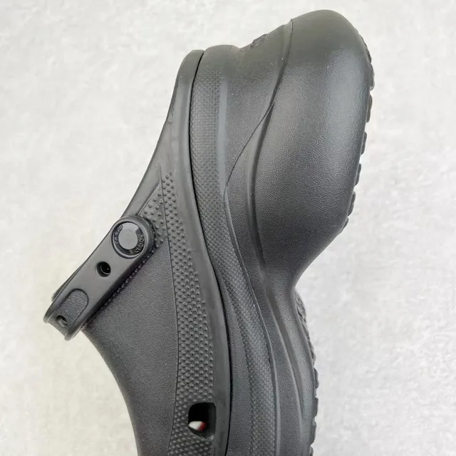 Crocs Echo Clog Negro grande plataforma zueco 4