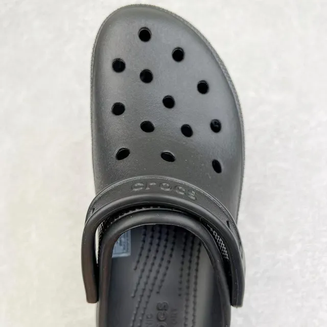 Crocs Echo Clog Negro grande plataforma zueco 7