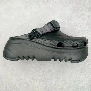 Crocs Echo Clog أسود منصة حزام كلوج