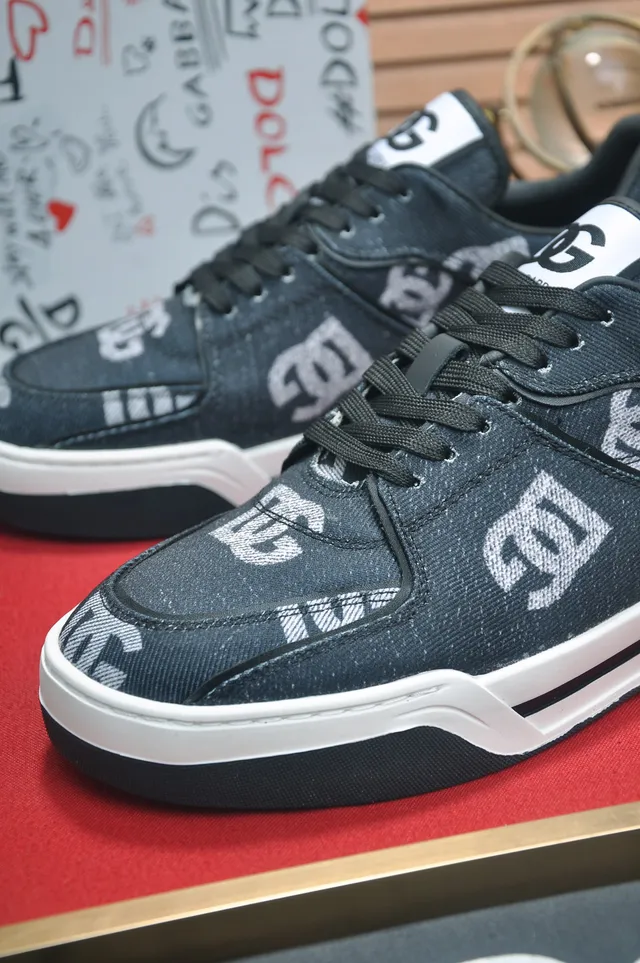 DC Shoes 黑色白色 印花牛仔布上层 厚底中底 生活方式运动鞋 3