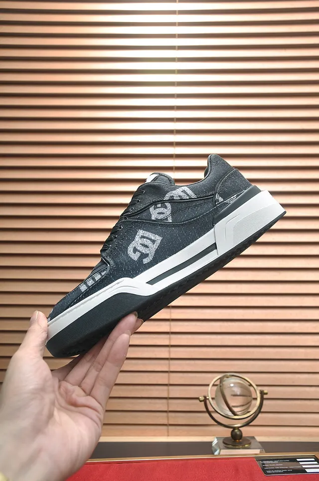DC Shoes 黑色白色 印花牛仔布上层 厚底中底 生活方式运动鞋 6