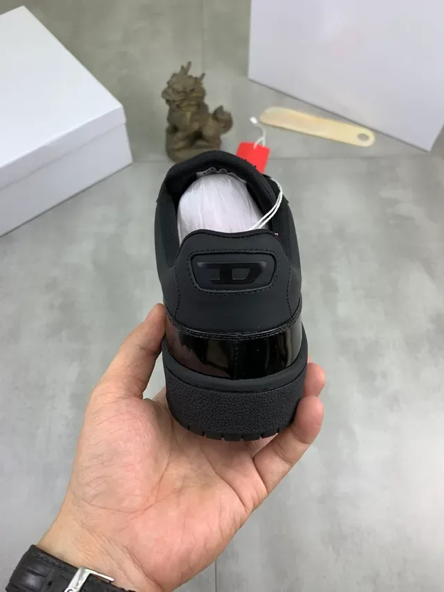 Diesel 黑色平台生活方式运动鞋 3