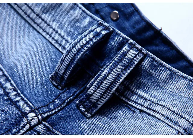 Diesel Medium-Wash Distressed Straight-Leg Jeans 5