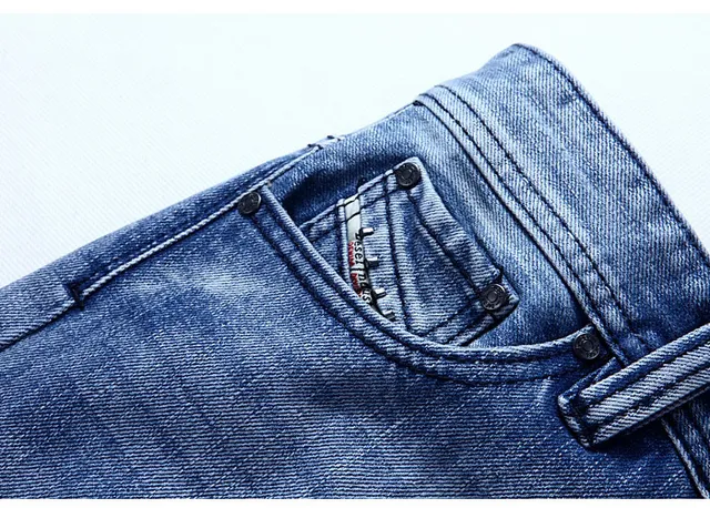 Diesel Medium-Wash Distressed Straight-Leg Jeans 7