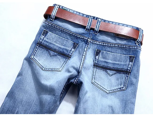 Diesel Medium-Wash Distressed Straight-Leg Jeans 9