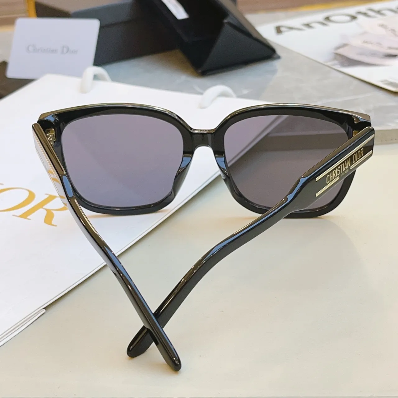 Christian Dior Rectangular Acetate Sunglasses 2