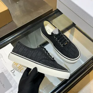 Dior B23 Monogram Jacquard Chaussures Lifestyle Noir et Blanc