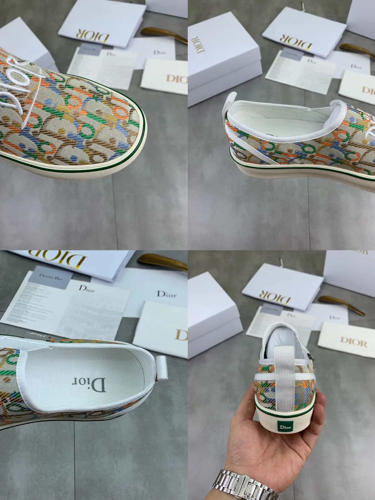 Dior B23 Oblique Jacquard Slip-On Lifestyle Sneakers 2