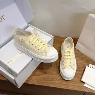 Dior B23 हल्का पीला Monogram प्लेटफॉर्म जीवनशैली स्नीकर