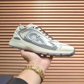 Dior B27 Tênis chunky cinza off-white