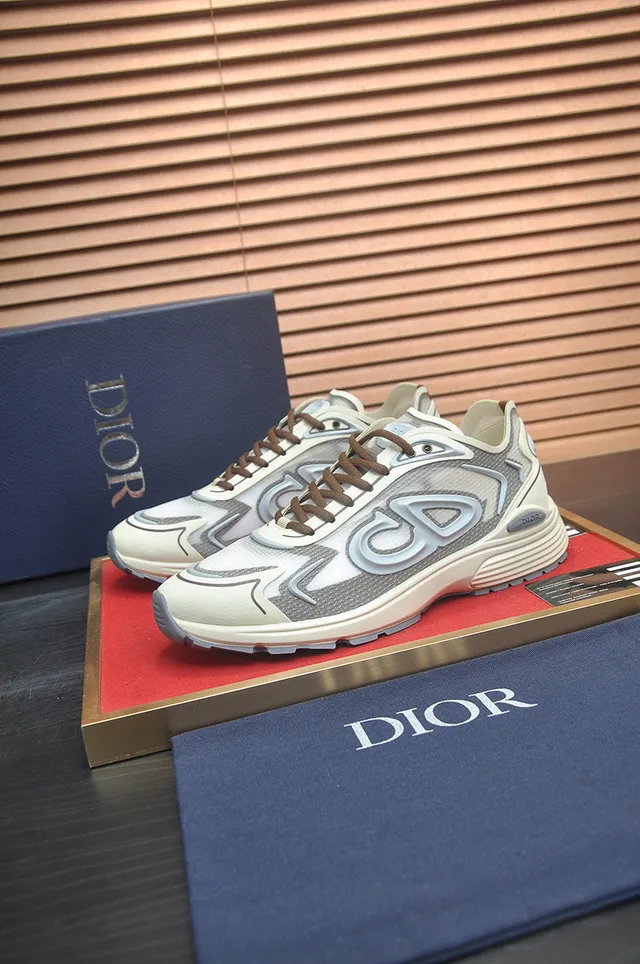 Dior B27 Off-White Gray Chunky Sneakers 2