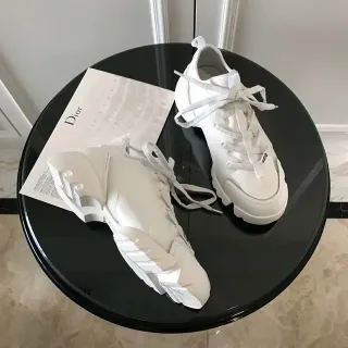 Dior B27 baskets blanches sculptées à semelle épaisse