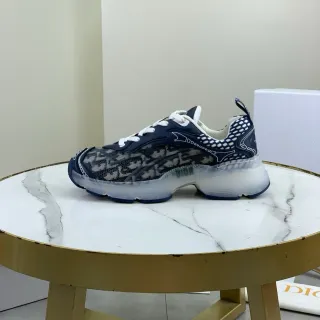 Dior Sneakers Chunky Navy Blanc Sola Transparente Maille Monogramme