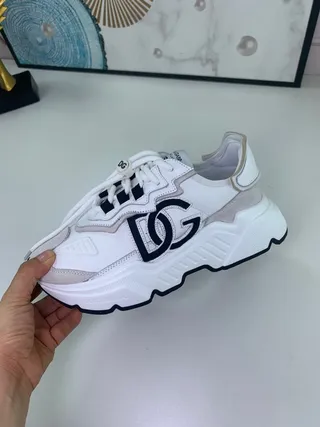 Dolce & Gabbana NS1 سول أبيض بيج upper طبقية سنيكرز سميكة 3