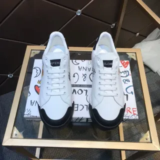Dolce & Gabbana Portofino Sneakers Lifestyle Branco e Preto