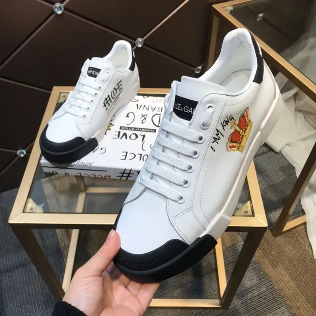 Dolce & Gabbana Portofino সাদা ও কালো লাইফস্টাইল স্নিকার 3