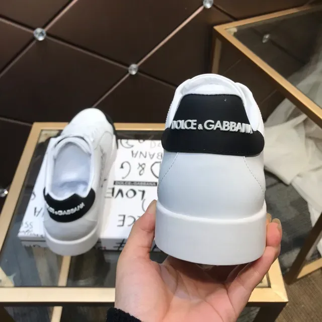 Dolce & Gabbana Portofino সাদা ও কালো লাইফস্টাইল স্নিকার 7