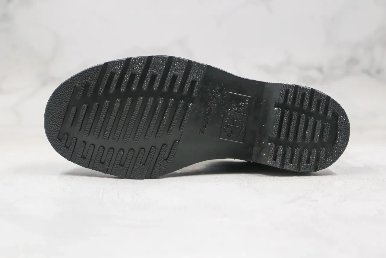Dr. Martens 1461 काला चिकनी चमड़े की 3 आँखी बंद बंधन वाले ऑक्सफोर्ड जूते 2