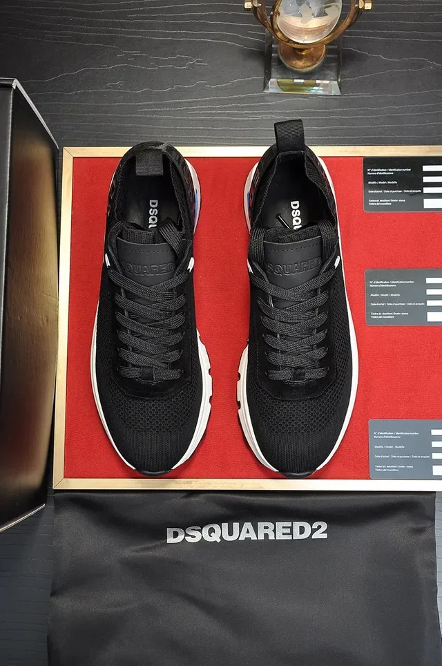 Dsquared2 ICON Black and White Chunky Sneakers 9