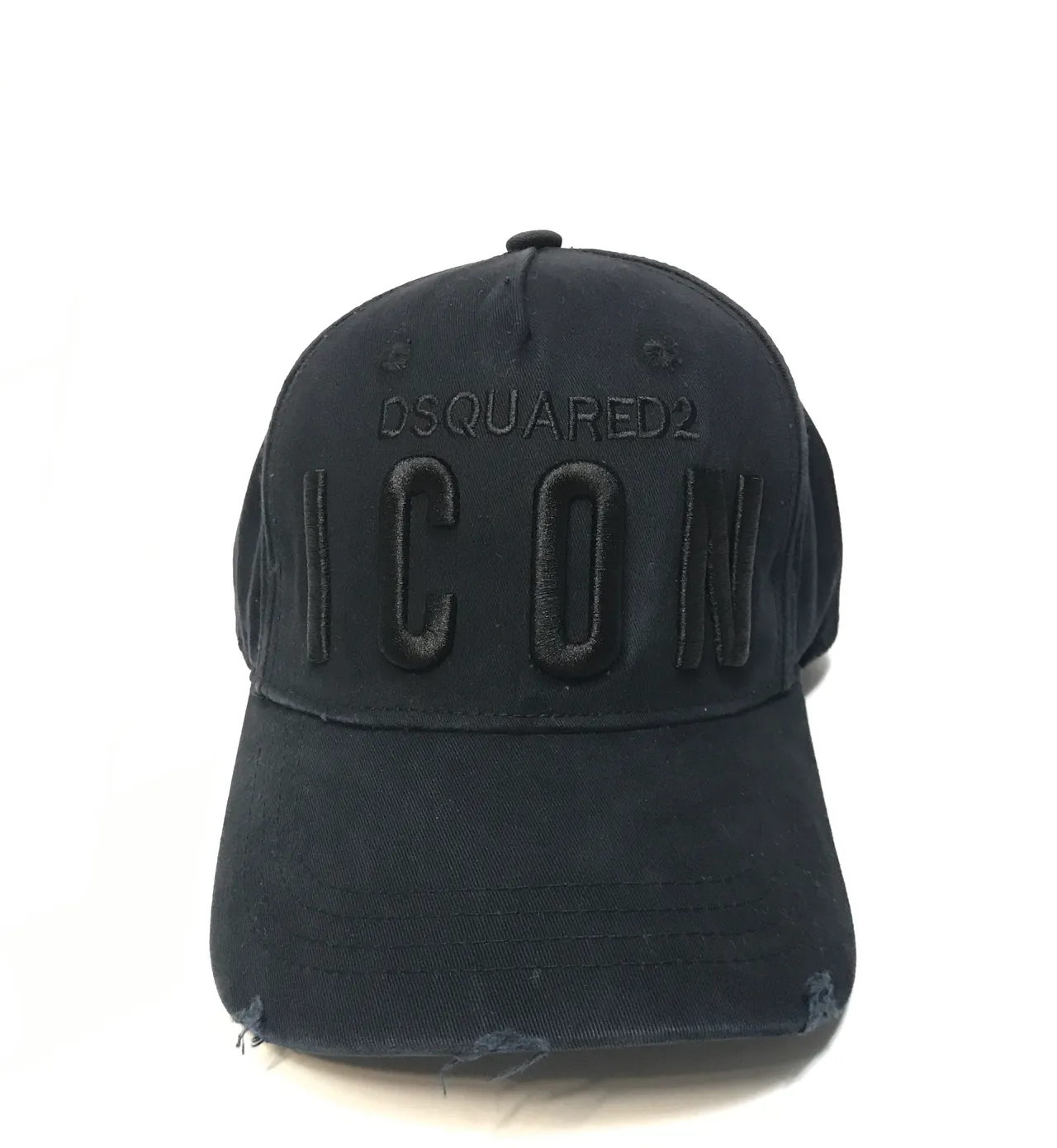 Dsquared2 ICON लाल सिलाई बेसबॉल कैप 2