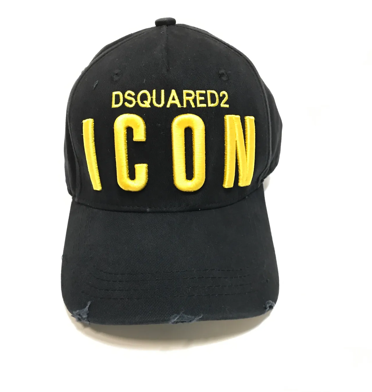 Dsquared2 ICON लाल सिलाई बेसबॉल कैप 4