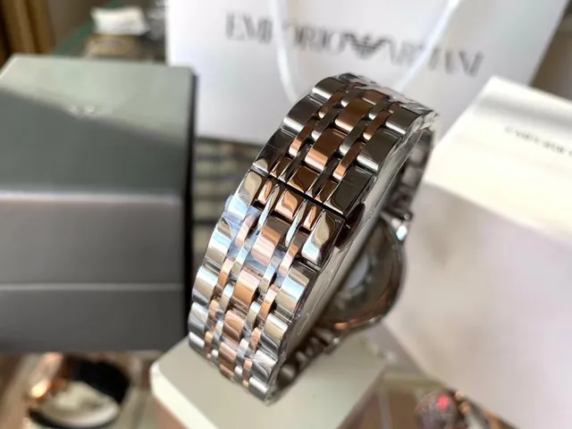 Emporio Armani Chronograph Two-Tone Stainless Steel Quartz Watch 7