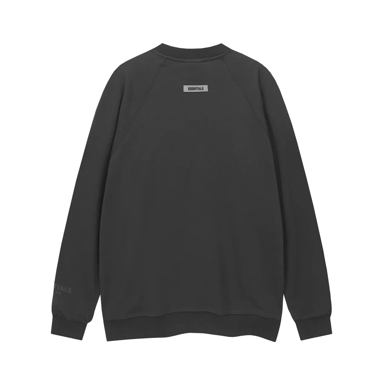Fear of God Essentials pull noir à col rond à manches raglan 2