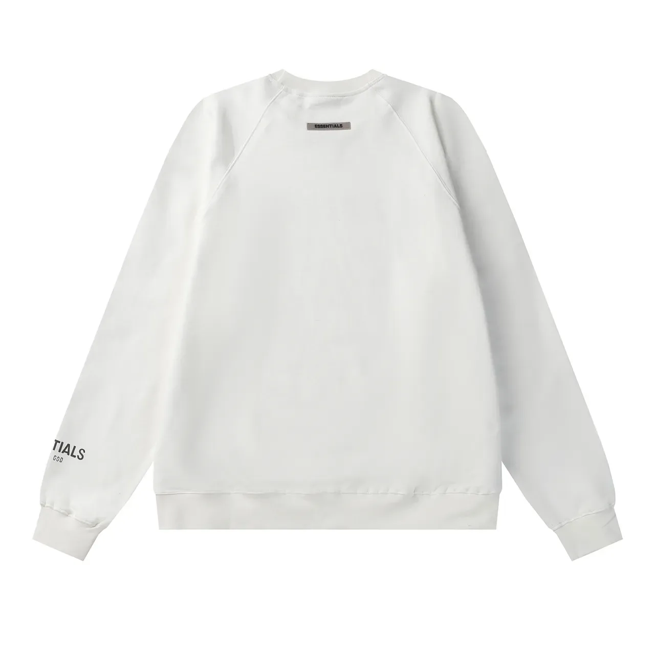 Fear of God Essentials pull noir à col rond à manches raglan 11