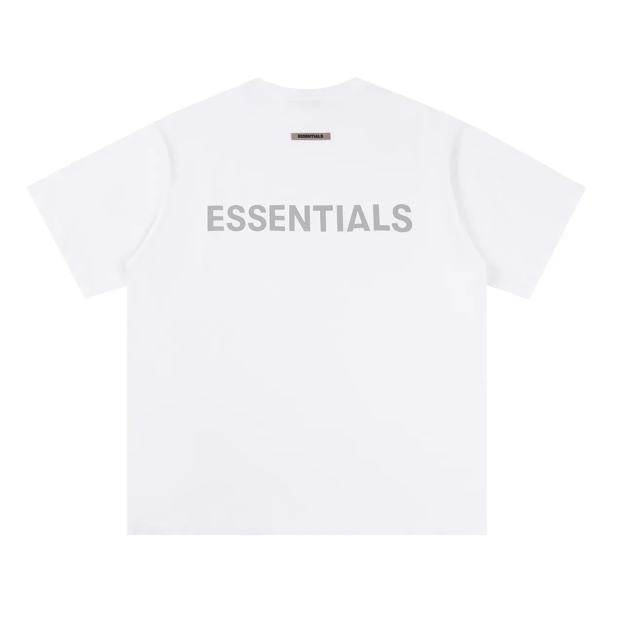 Fear of God Essentials Black White Oversized Fit Minimal Front T-Shirt 3