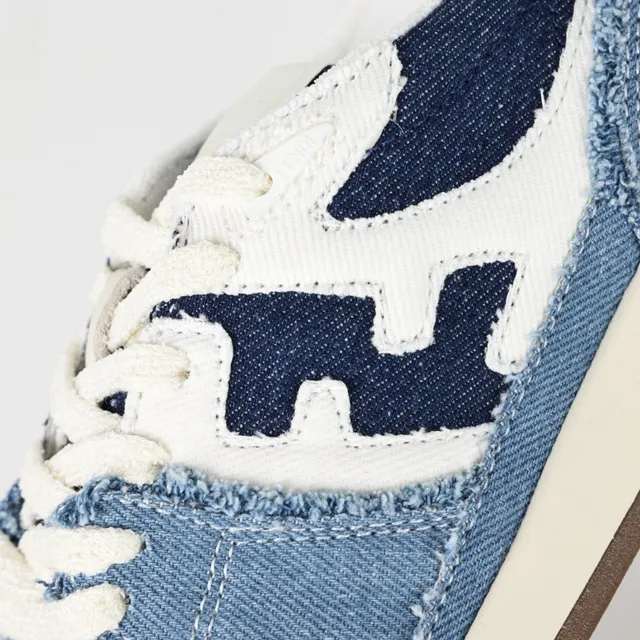 Fendi Zapatillas Lifestyle Azul Marino Denim Upper Borde Deshilachado Detalle 6