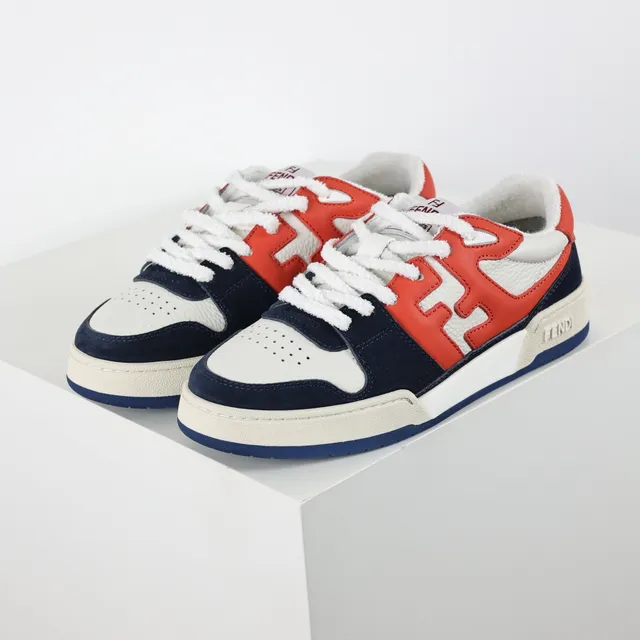 Fendi FF Sneaker Red Navy White Lifestyle Sneakers 2