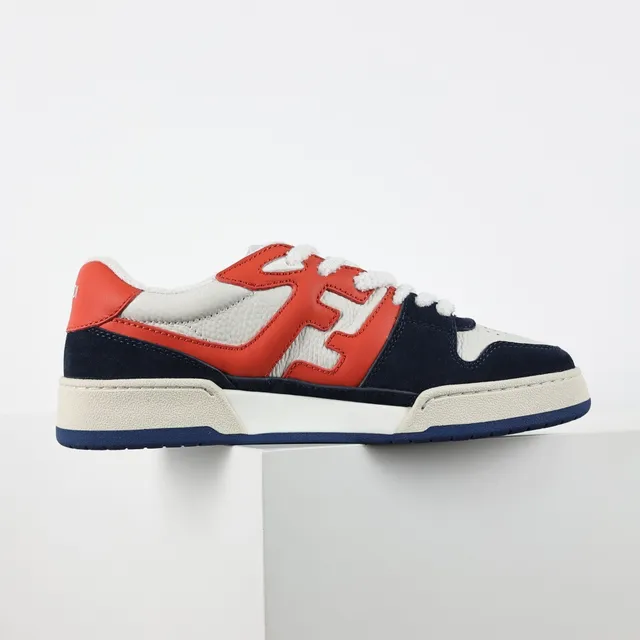 Fendi FF Sneaker Red Navy White Lifestyle Sneakers 7