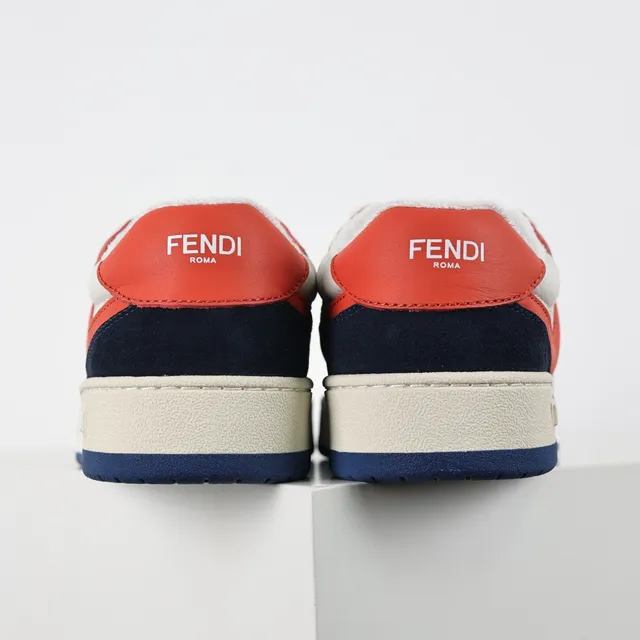 Fendi FF Sneaker Red Navy White Lifestyle Sneakers 8
