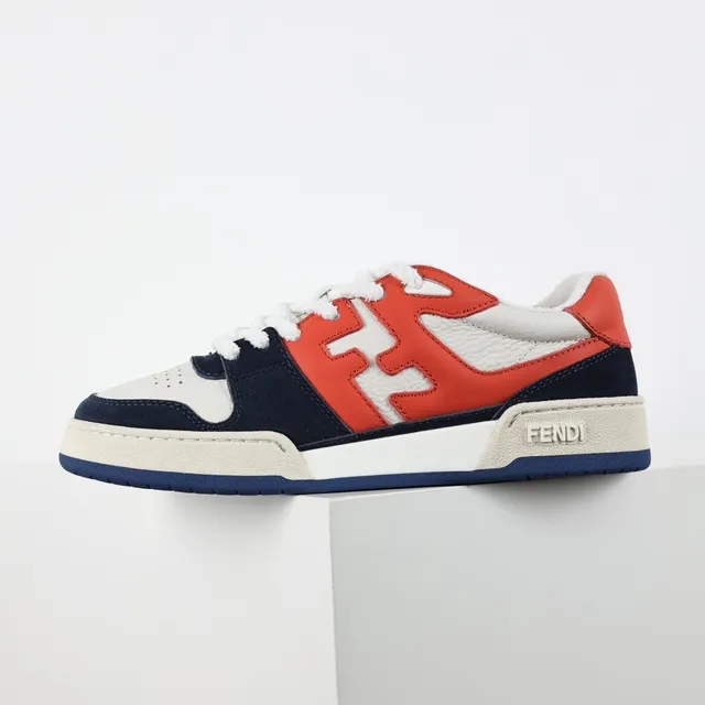 Fendi FF Sneaker Red Navy White Lifestyle Sneakers 9
